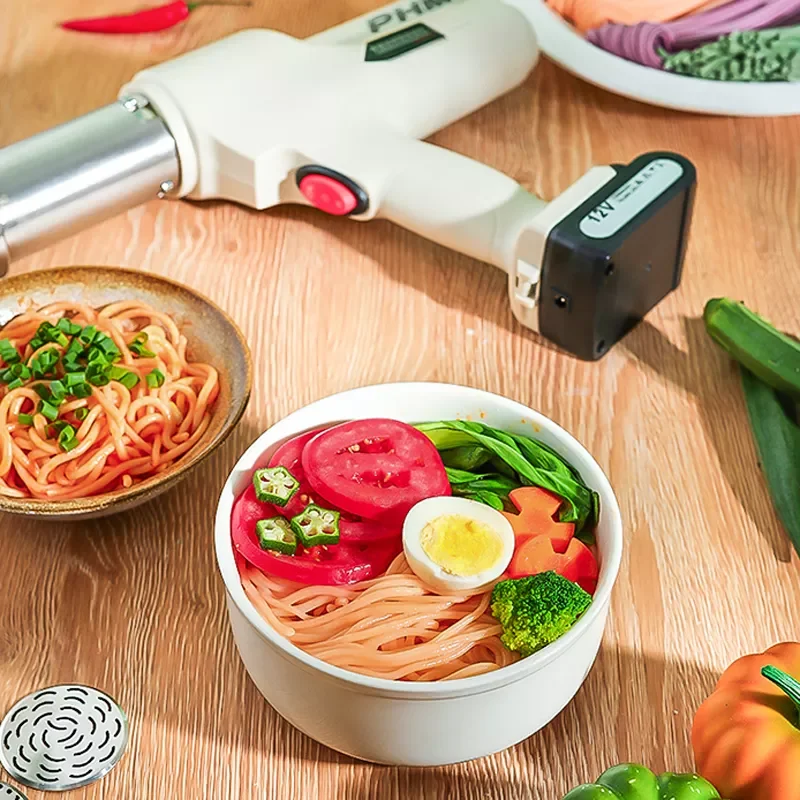Household Small Automatic Noodle Press Handheld rechargeable noodle making machine 1500mAh large capacity battery