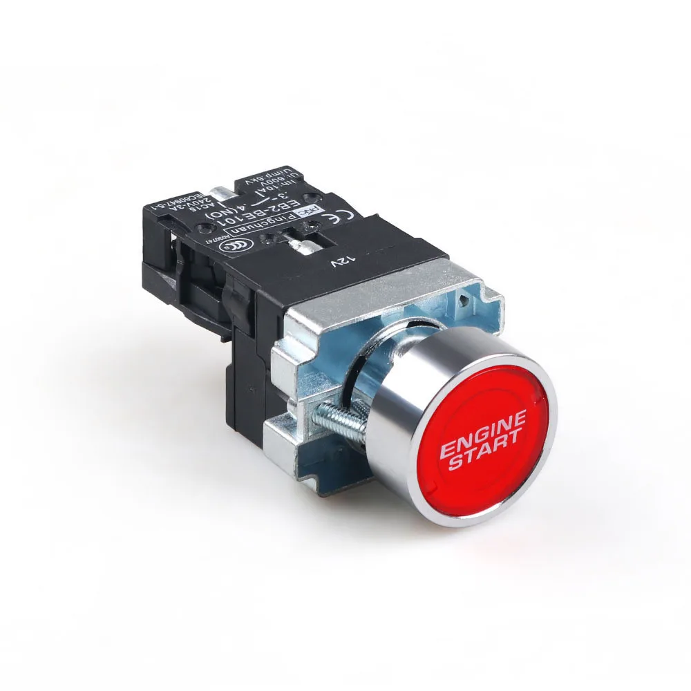 

12V 10A High Quality LED Car Engine Power Start Ignition Starter Push Button Switch Ignition Switch Panel Engine Start Push