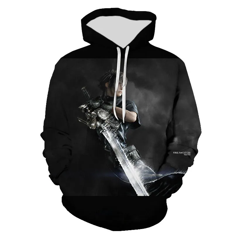 

Hoodies Pullover Long Sleeve Men Women Children Fashion Final Fantasy Sweatshirt 3D Printed Streetwear Casual Boy Girl Kids Tops
