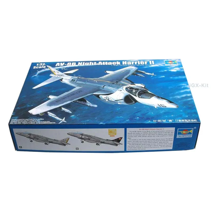 

Trumpeter 02285 1/32 AV8B Harrier II Night Attack Plane Aircraft Handcraft Plastic Assembly Model Toy Gift Building Kit