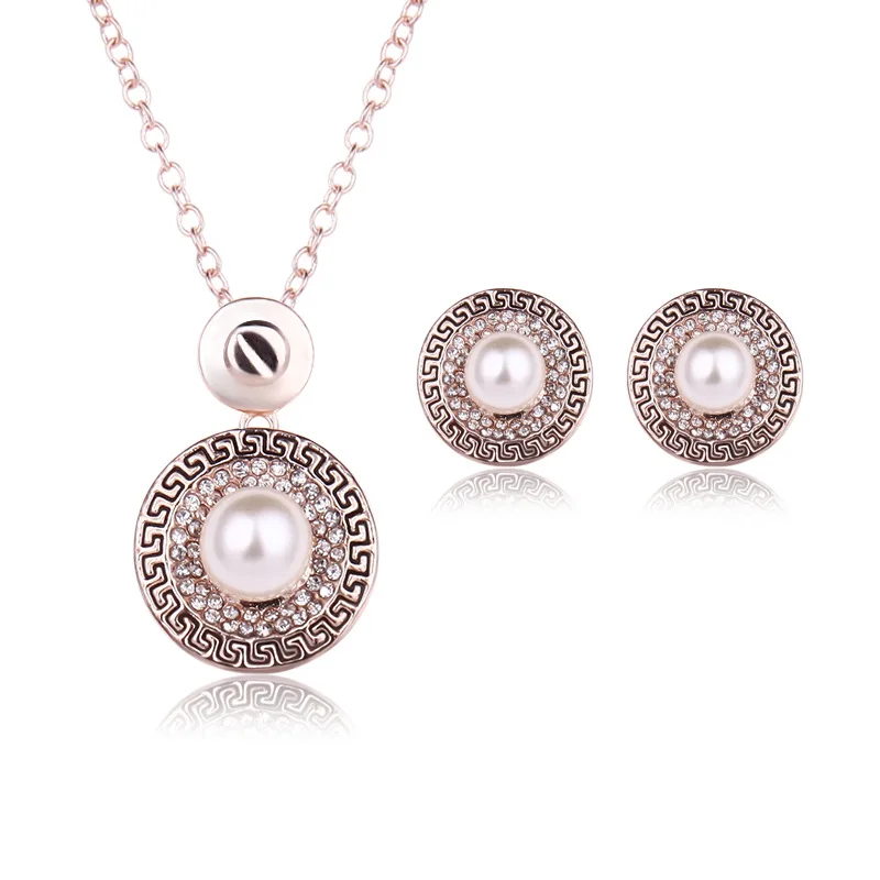 

Jacoso Jewelry Sets Accessories For Women Necklace Earrings 3pcs Bridal Wedding Party Engagement Elegant Valentine's Day Gift