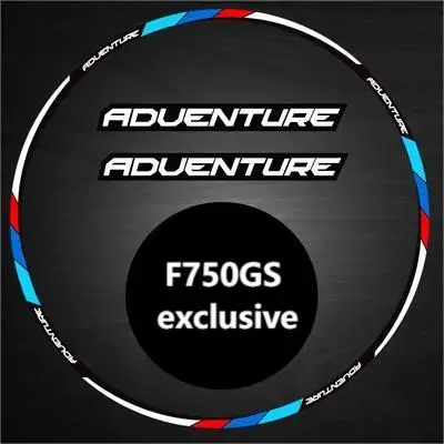 

Для BMW F800GS F750GS, Светоотражающая наклейка на ступицу колеса мотоцикла, раму колеса, шину, наклейка с окантовкой, передняя R19 и задняя R17