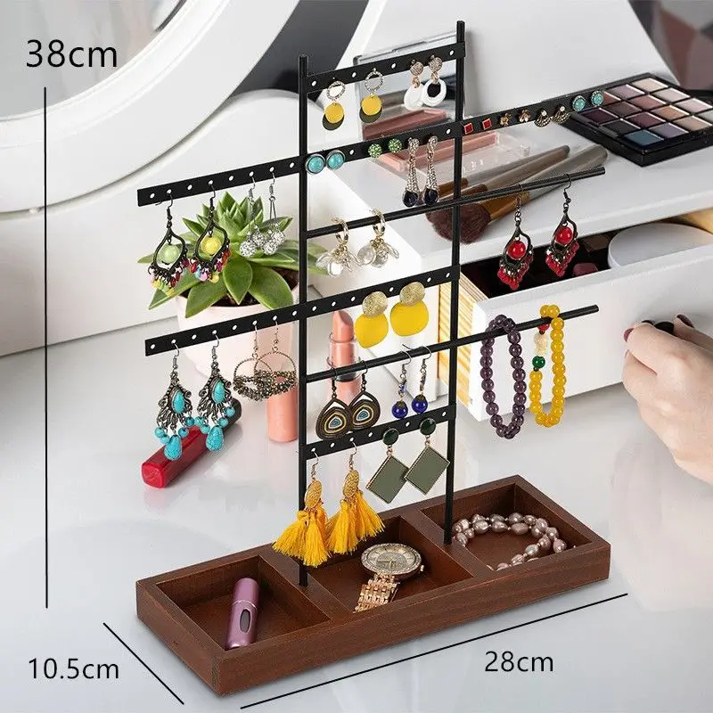 144 Holes Stand Jewelry Display Organizer Earrings Pendants Bracelets Jewelry Holder Earrings Storage Rack