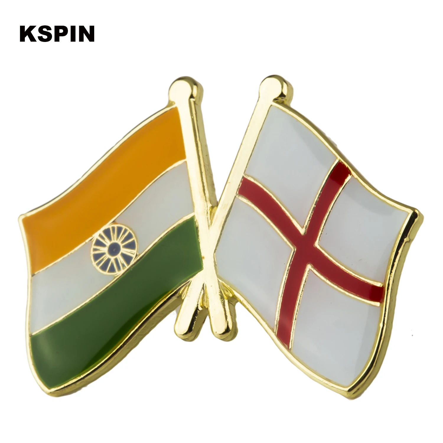 India and England Badge Pins Brooch Badges on Backpack Pin |