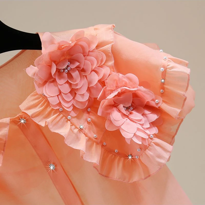 Neploe Элегантный топ с цветочными заклепками 2024 Y2K Summer Femme Винтажные футболки