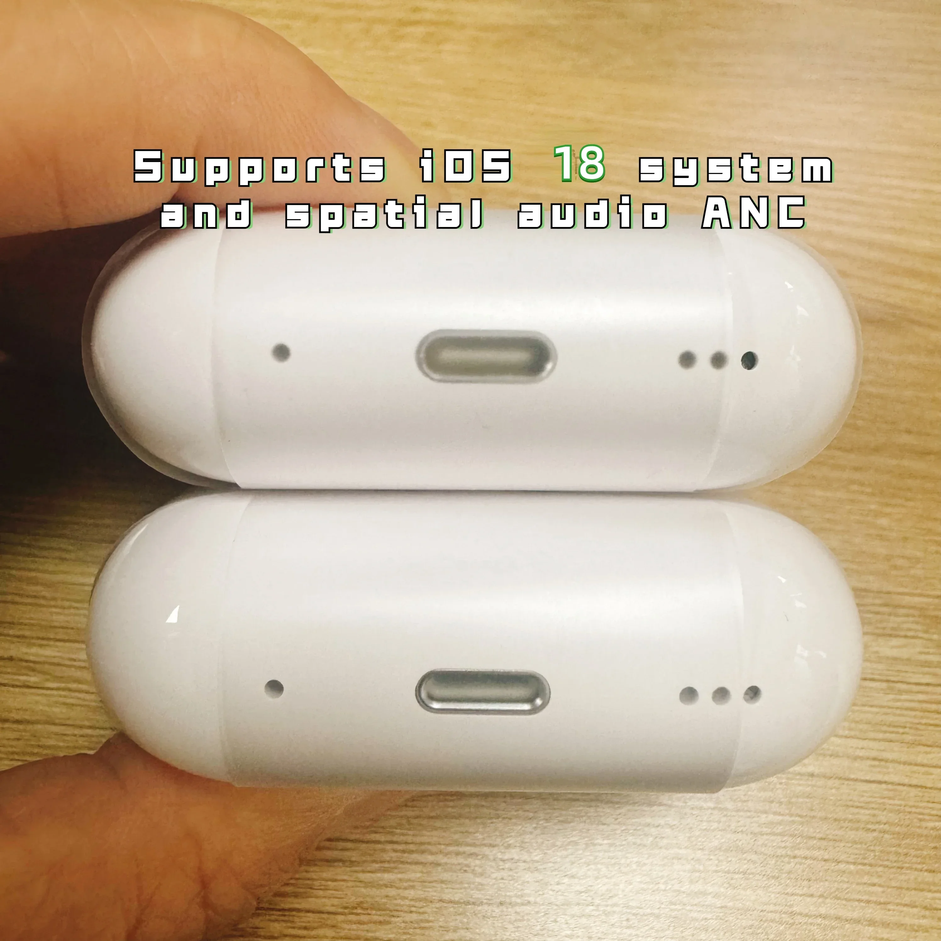 Беспроводные Наушники Pro 2 Bluetooth 5.3 Tws Высококачественный Звук Совместимые С Ios18 Usb-c