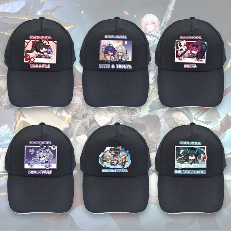 Аниме Honkai: Star Rail Sparkle JingYuan Acheron Kafka Aventurine Seele Серебряный волк Imbibitor Lunae Косплей Кепка