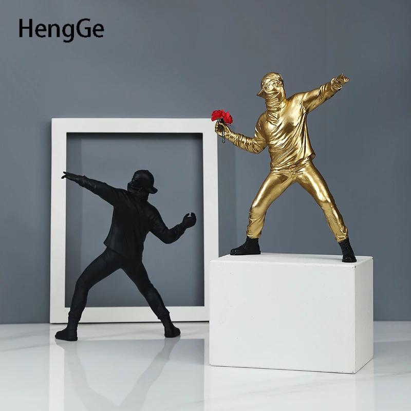 

Современная простота, скульптура человека, украшение для гостиной, настольное украшение для кабинета, украшения из смолы, аксессуары для ук...