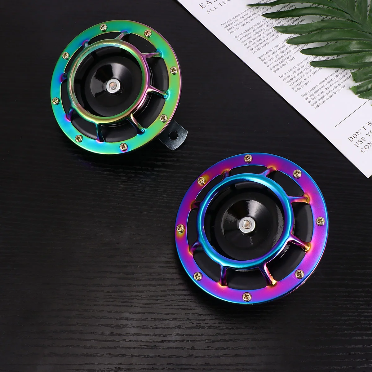 

1 Pair Car Snail Horn Prime Modified Horn Snail Horn Basin Horn for Vehicle Car