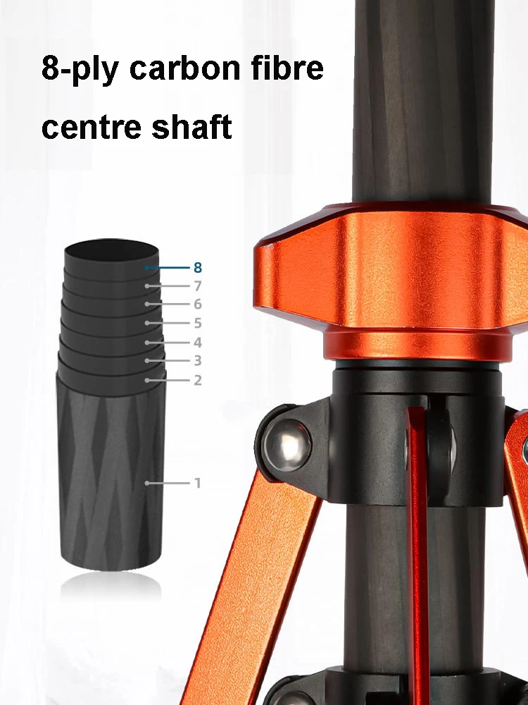 Карбоновый штатив для фотоаппарата с винтовой головкой 1/4 LED фотостудии