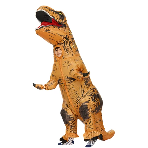 Детский костюм на Хэллоуин, костюм большого динозавра для косплея, надувной костюм, нарядное платье, Забавный надувной костюм динозавра