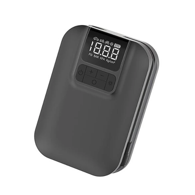 

Portable Tire Inflator,150PSI Electric Air Compressor With Pressure Gauge Digital Display For Car Bicycletire Inflator