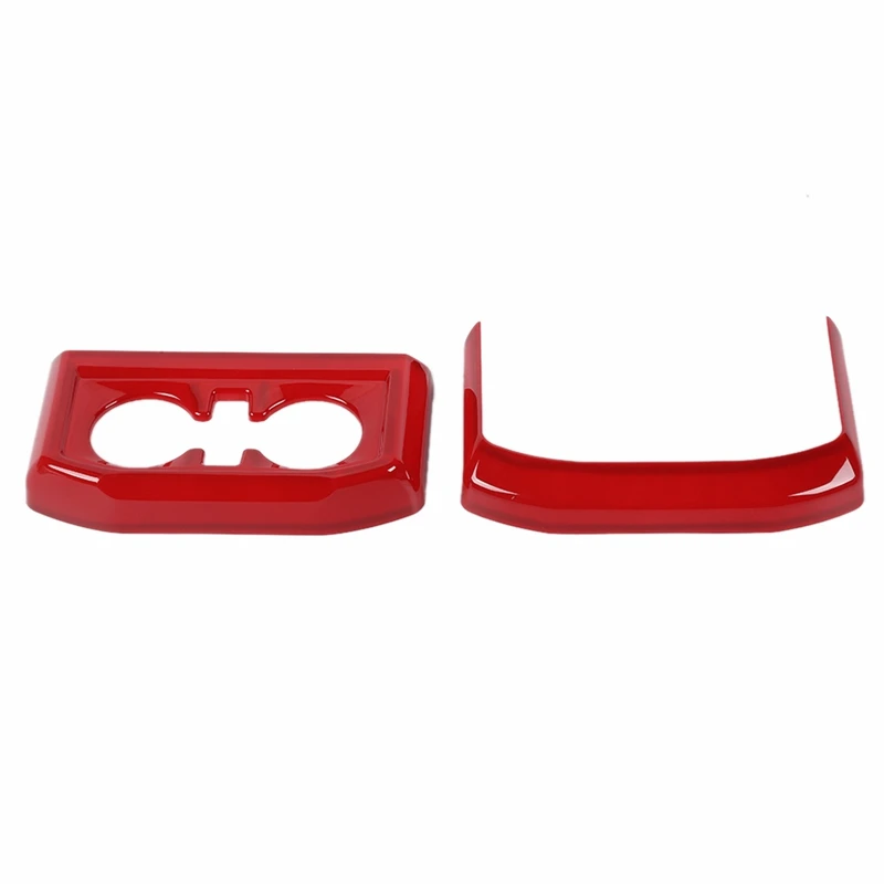 

Car Rear Water Cup Holder Frame Overlay Cover Trim For Ford F150 2021 2022 Accessories