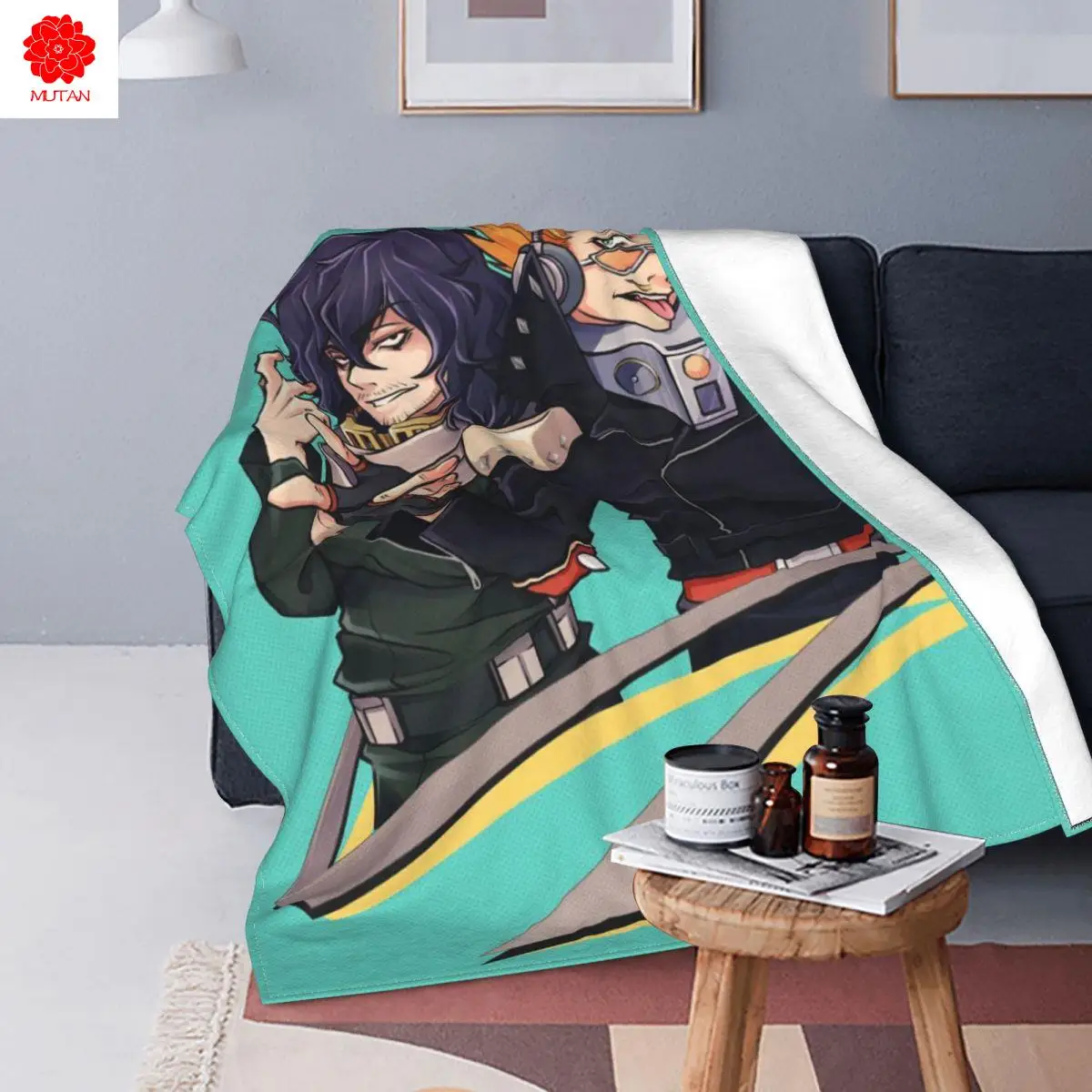 

Yamada Hizashi Blankets Flannel Autumn/Winter My Hero Academia Multifunction Ultra-Soft Throw Blanket for Home Travel Rug Piece