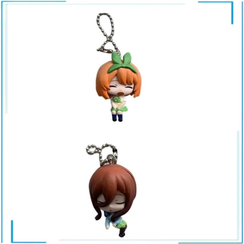 

The Quintessential Quintuplets Anime Figures Nakano Yotsuba Nakano Miku Japanese Anime Different Style Models Key Chain