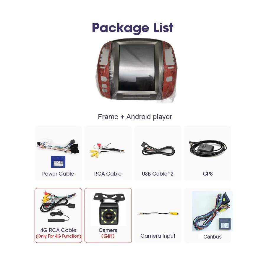 Вертикальный экран 12 1 дюйма Android для Toyota Land Cruiser LC100 J100 2002 - 2008 2din Raido Lexus LX470