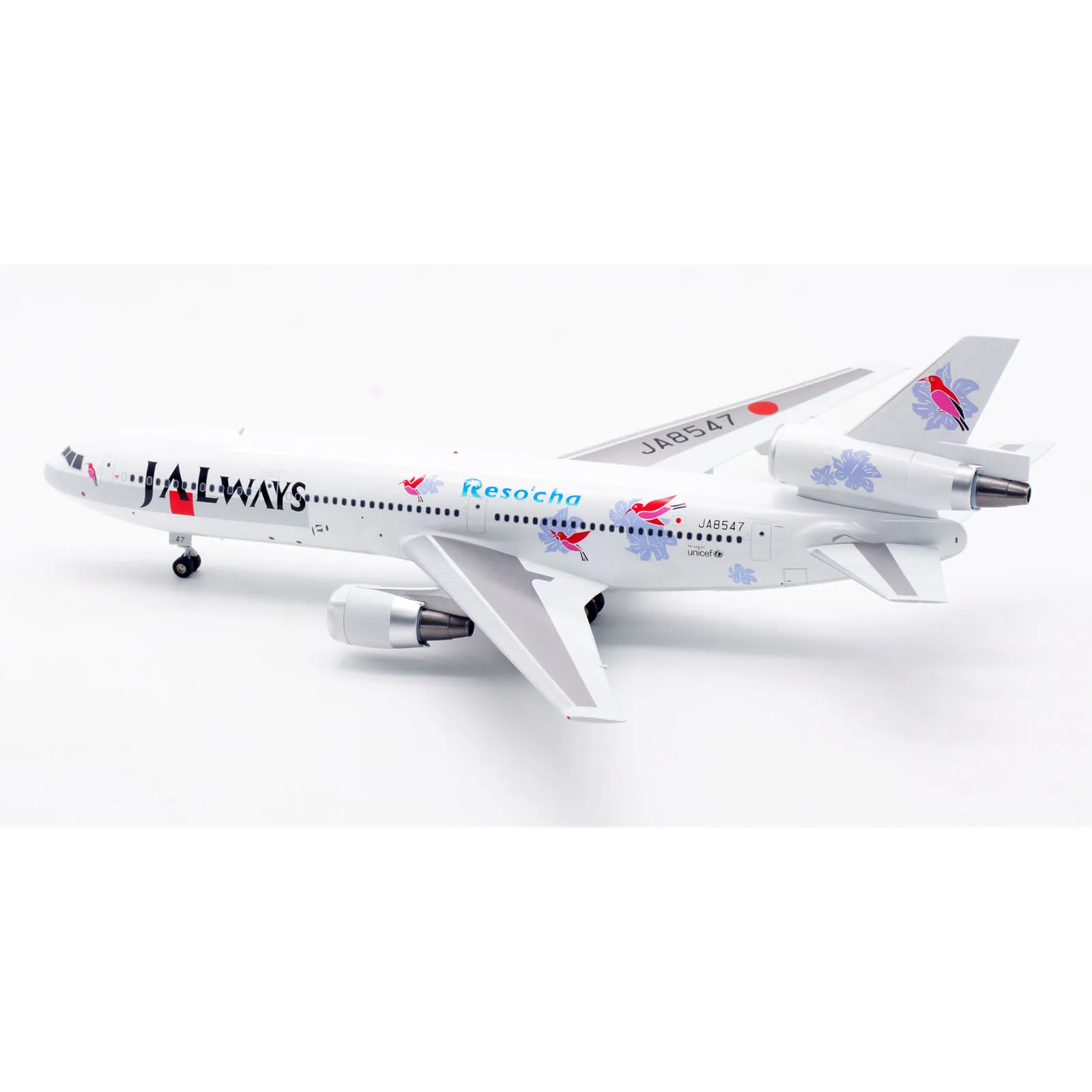 Фото Коллекционная модель самолета B-104-IAW-547 из сплава, подарок, масштаб 1:200, B-Models, JAL Ways, McDonnell Douglas DC-10-40, литая модель реактивного самолета JA8547 №5