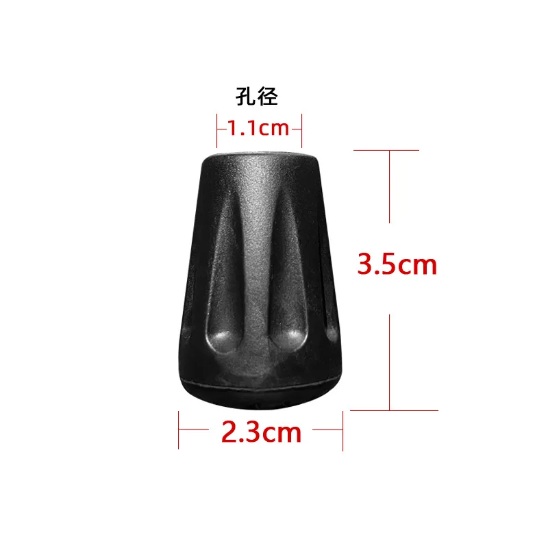 

2Pcs/lot Hiking Multi Purpose Replaceable Mountaineering Walking Stick Tip Head Mudguard Mud Dragging Accessories
