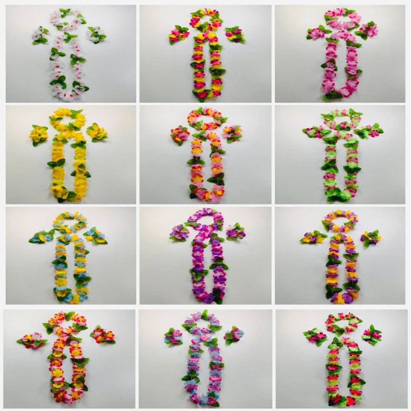 

Арtificial Hawaiian Flower Leis Set 4pcs