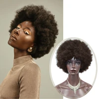 short hair afro kinky curly wig for black women short fluffy synthetic high temperature fiber hair cosplay wigs