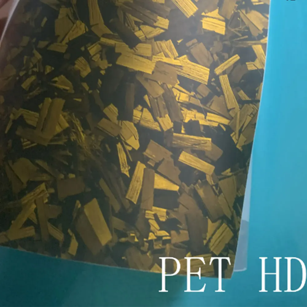 100x152 см PET- HD золотые матовые Сатиновые кованые Углеродные волоконные виниловые