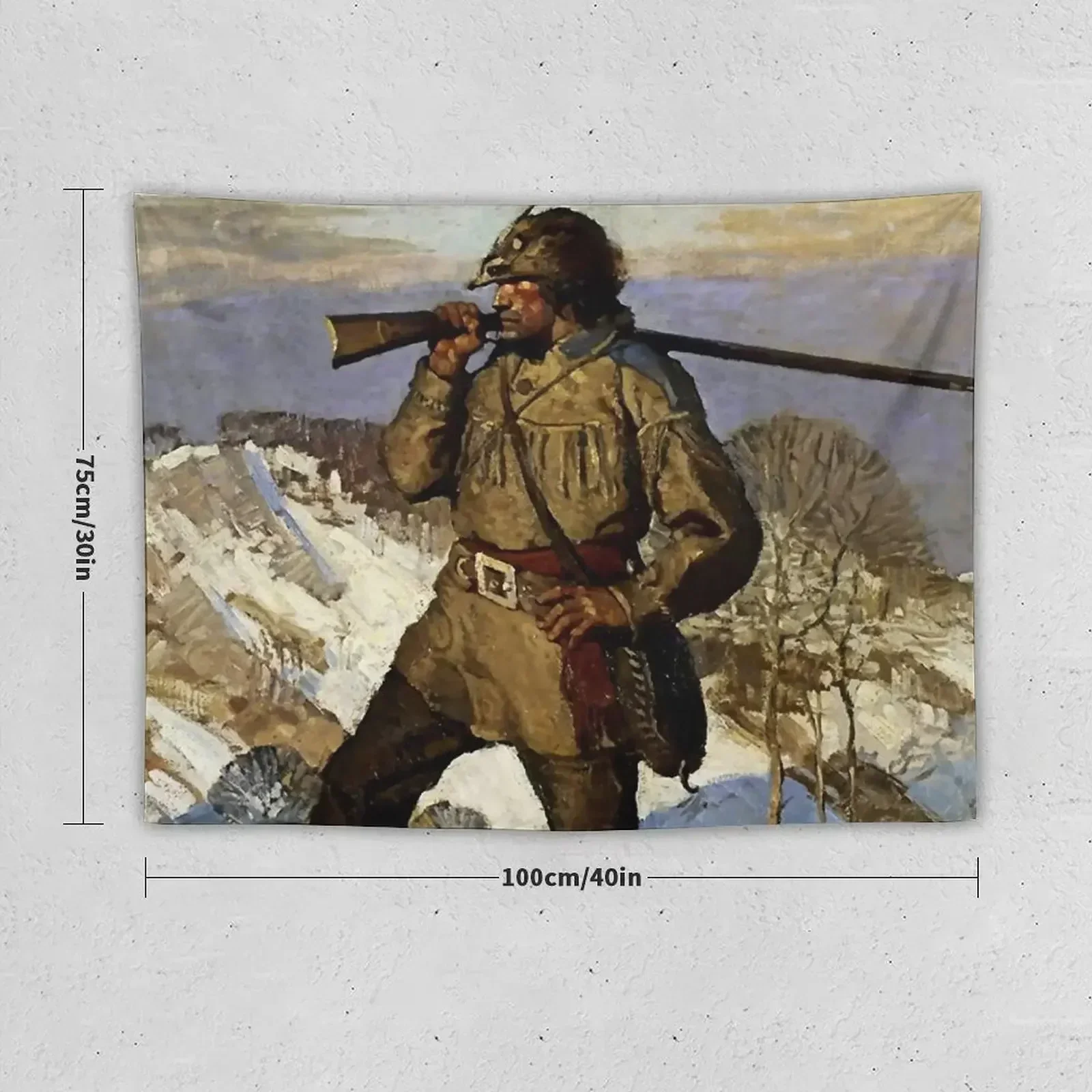 Гобелен The Frontiersman от NC Wyeth аксессуары для украшения дома декор декоративный