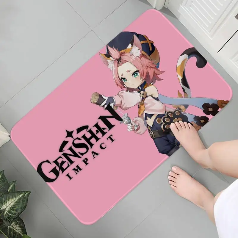 

Bedroom Entrance Carpet Washable Soft Rug Indoor Floor Mats Modern Coffee table Genshin Impact Bath Mats Mat bedside Area Rugs