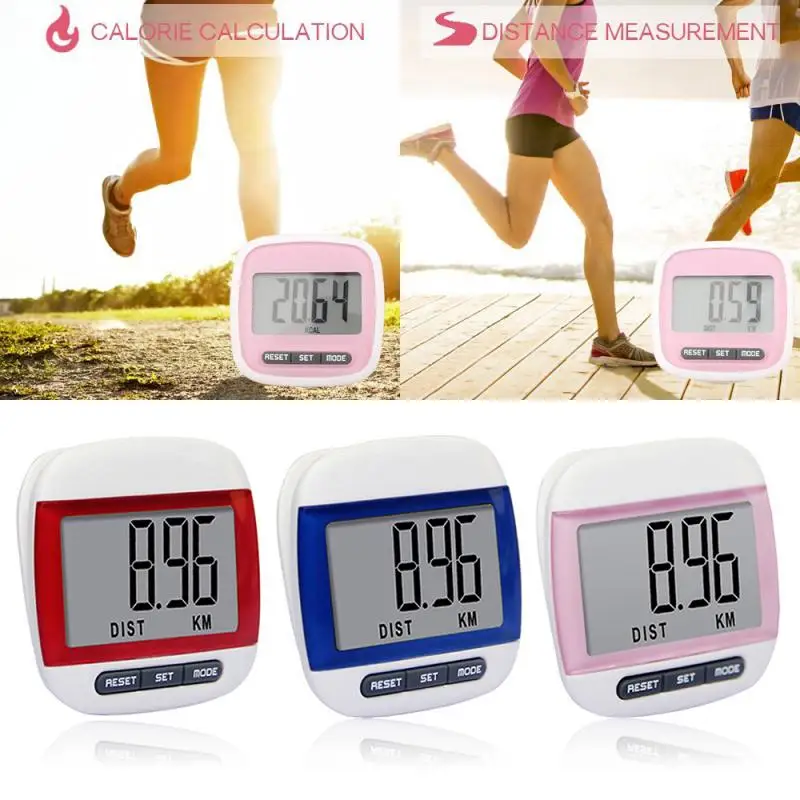 

Portable Fitness Body Building Equipment Pedometers Mini Multifuctional Digital LCD Pedometer Run Walking Distance Step Counter