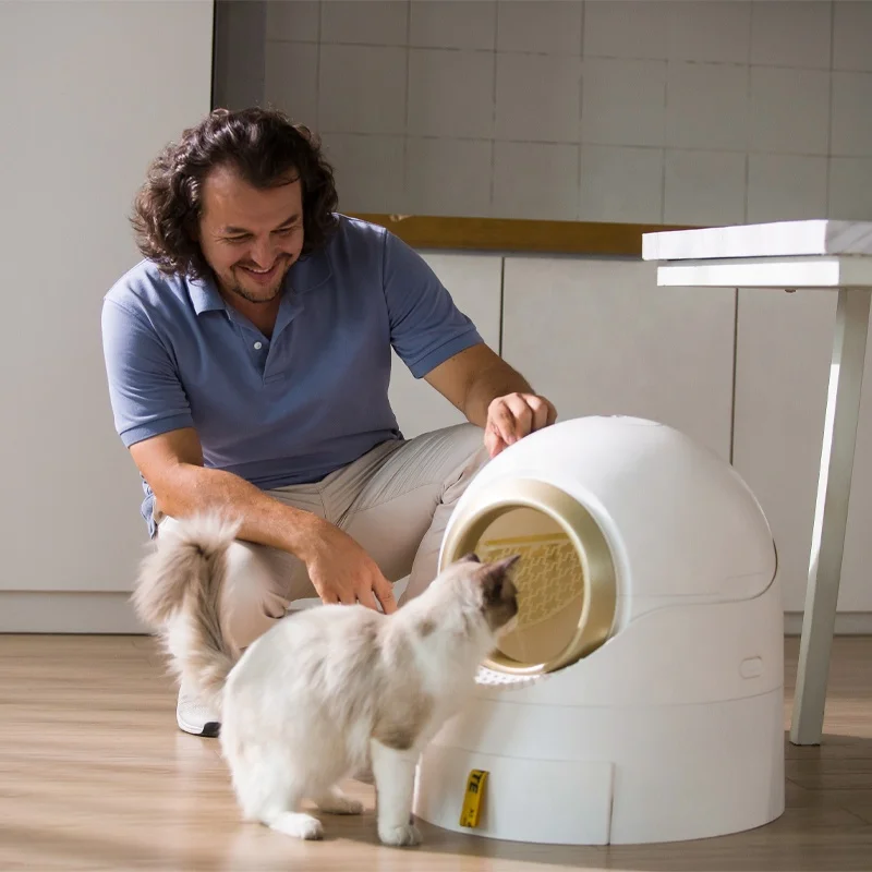 

PetnessGo Smart Cat Box 45L Self Cleaning Semi Automatic Pet Cat Box