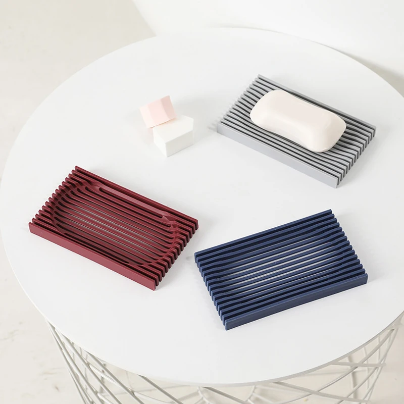 

1pcs Candy Color Silicone Home Travel Soap Dishes Soap Holder Soap Box With Cover Bathroom Set Soap Dish 4 Colors