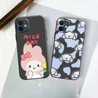cartoon anime kuromi funda phone case for iphone 11 13 12 pro max 12 13 mini x xr xs max se 2020 7 8 6s plus celular back cover