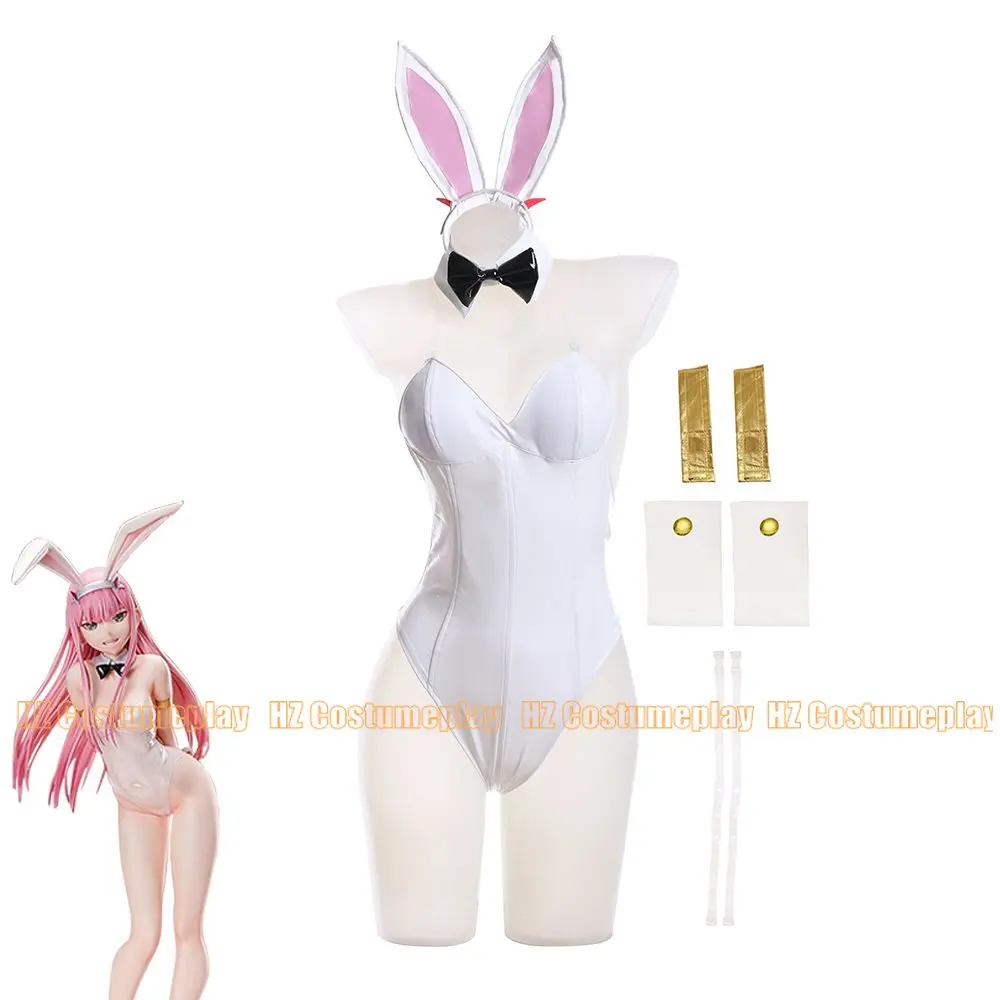 

Unisex Anime Cos DARLING in the FRANXX 02 ZERO TWO Bunny Girl Cosplay Costumes Halloween Christmas Party Sets Uniform Suits