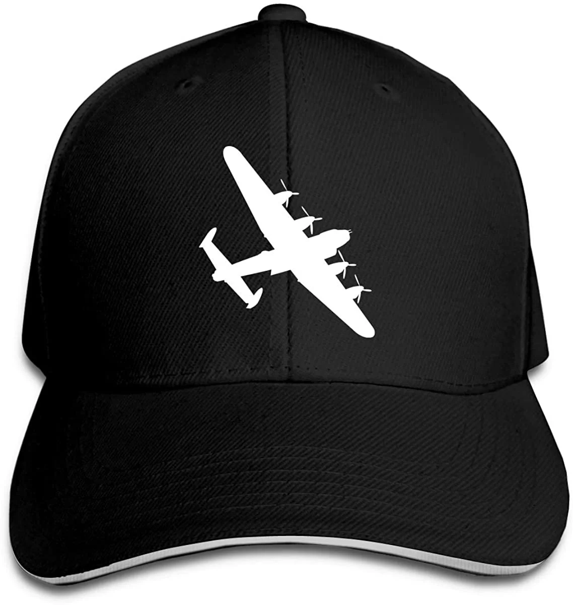 

Unisex Bomber Silhouettes Baseball Caps Adjustable Sandwich Bill Peaked Caps Outdoors Sports Hat Trucker Hat Sandwich Hat
