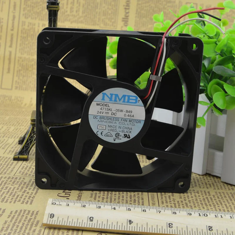 

New CPU Fan For NMB 4715KL-05W-B49 DC24V 0.46A Axial Cooling Fan 120*120*38mm