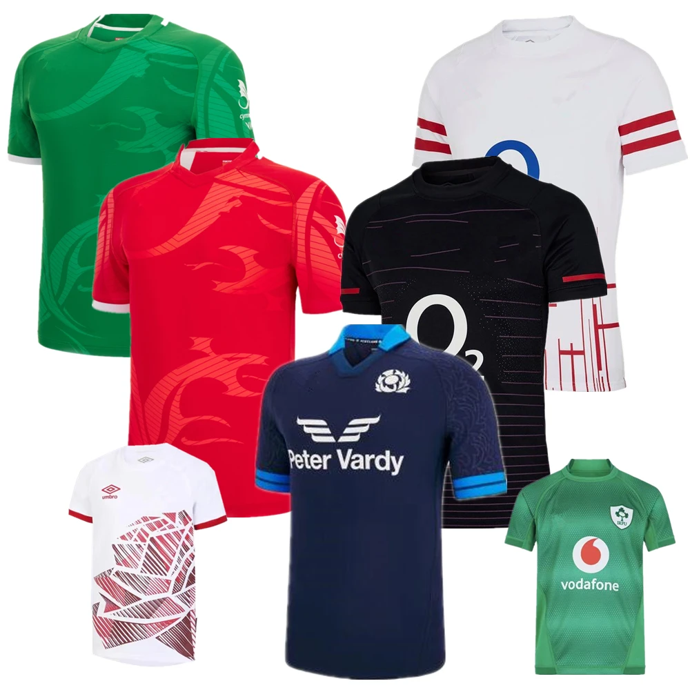 

2023 six Nations jersey Ireland Scotland RUGBY JERSEY t-shirt home away rugby shirt big size 4xl 5xl