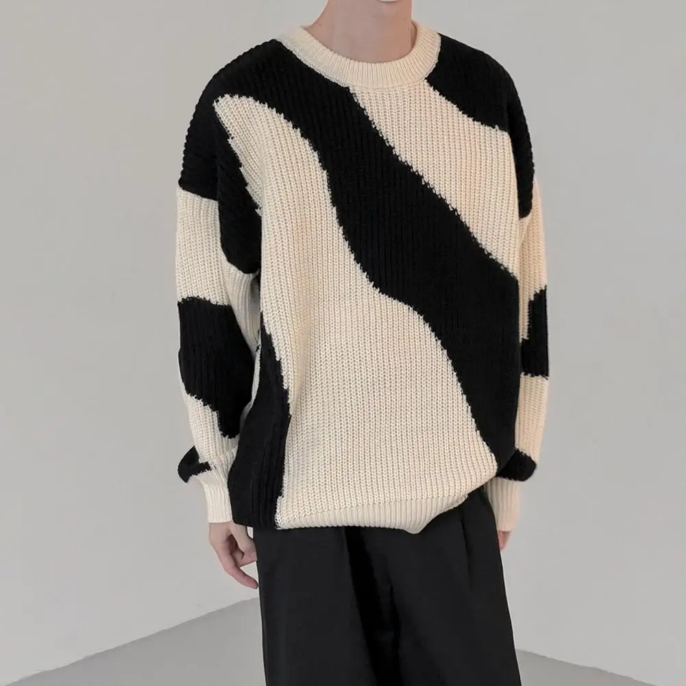 

Мужской свитер, вязаный пуловер, теплый зимний мужской свитер с защитой от холода для дома