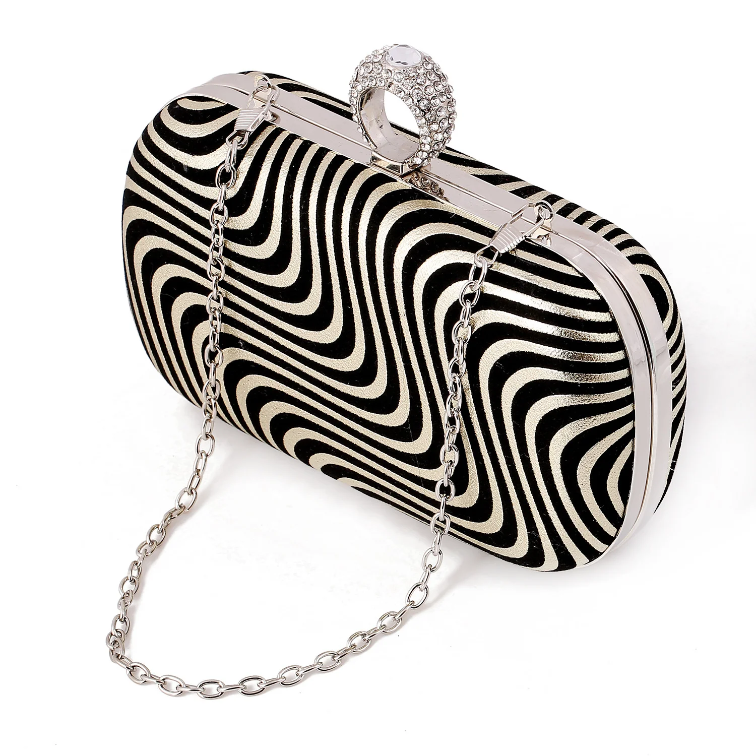 

Gold Women Bag Polyester Shoulder Bag Bridal Wedding Evening Bag Clutch Handbag Party Purse Makeup Bag XST3068-A