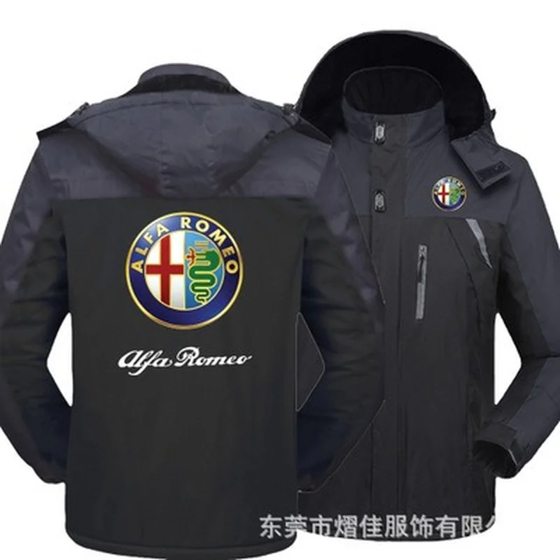 

NEUE Winter Alfa romeo Männer dicke Wasserdichte Jacke Outdoor Jacke Jagd Warme Sport Winddicht Fleece Windjacke