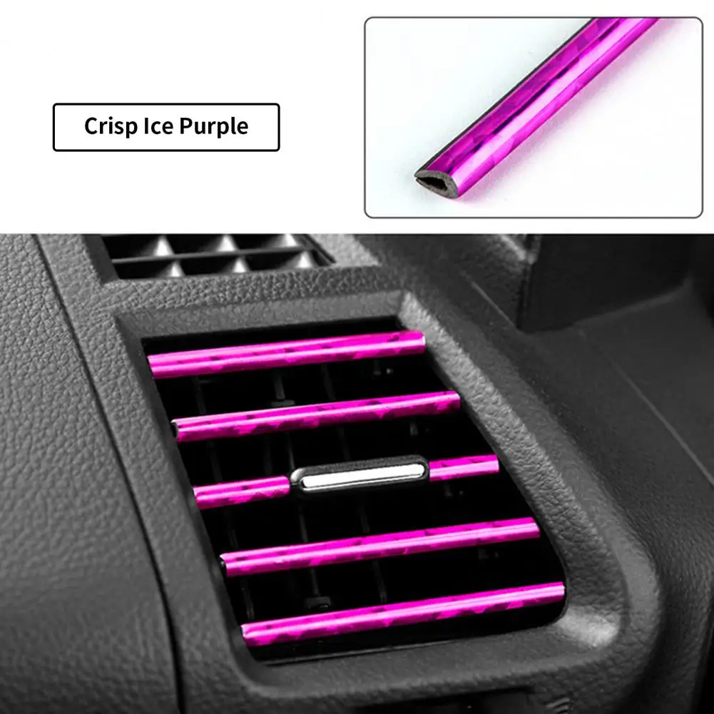 

10 Pcs/Set Vent Outlet Strips Flexible Air Conditioner Strips Multi Colors Air Vent Trims