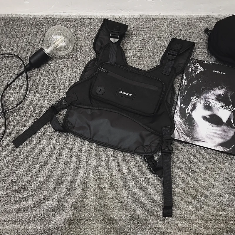 New Fashion Tactical Chest Bag For Men Bicycle Bullet Hip Hop Vest Streetwear Bag Waist Pack Functional Tooling Kit for Running