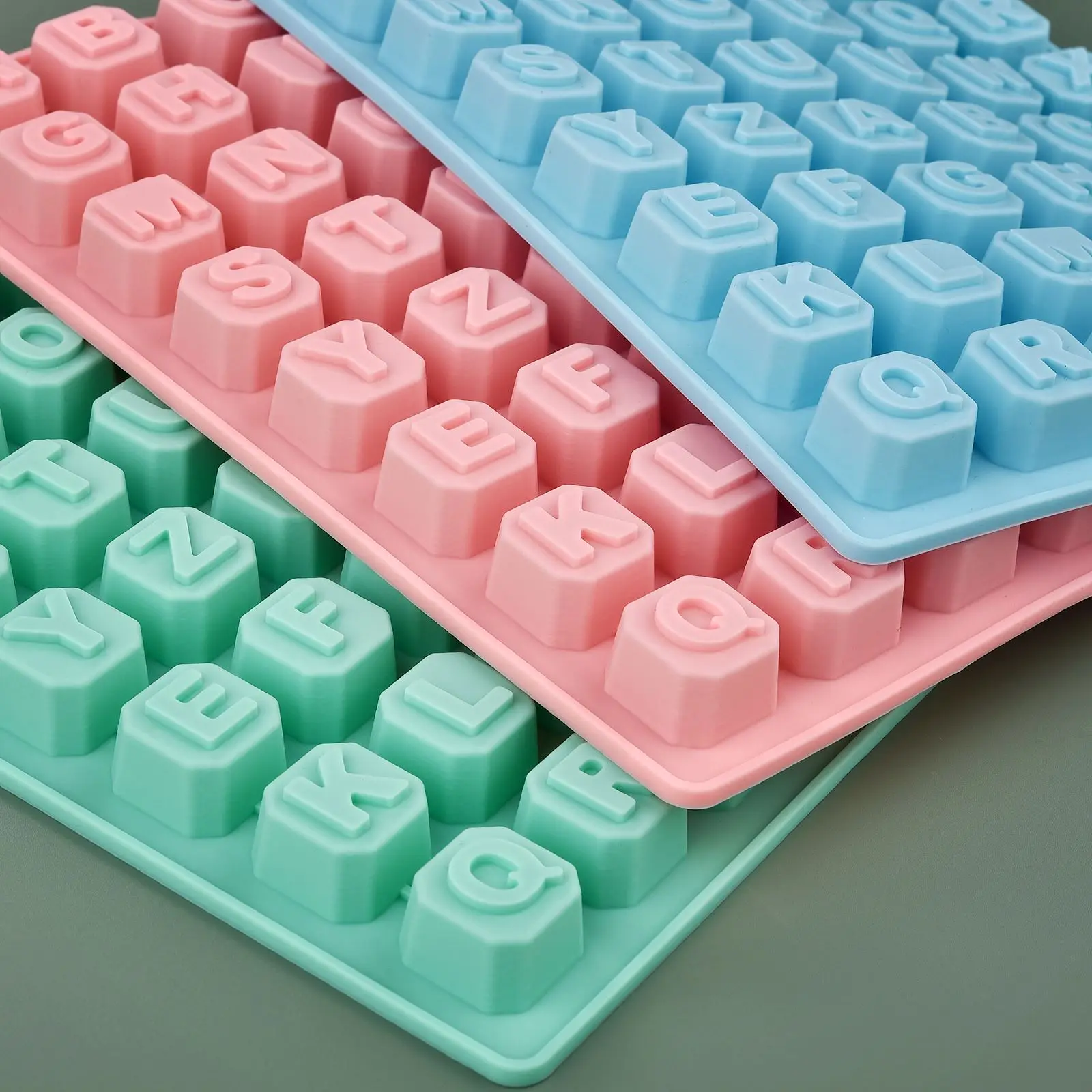 

Letter Epoxy Resin Silicone Mold Alphabet Number Casting Mould For DIY Chocolate Candy Cake Decor Craft Making Tool Supplies