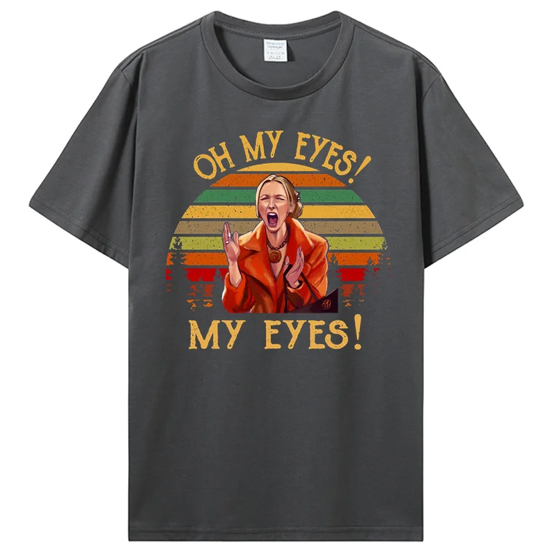 Винтажная футболка с надписью Oh My Eyes