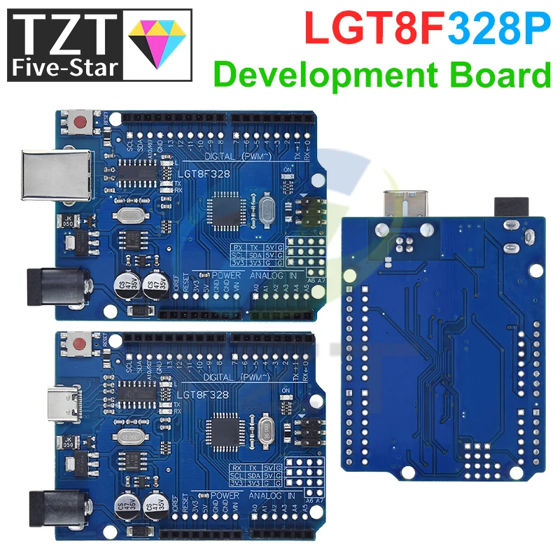 TZT LGT8F328P UNO R3 CH340G Плата розробки 16 МГц для заміни Arduino ATmega328P