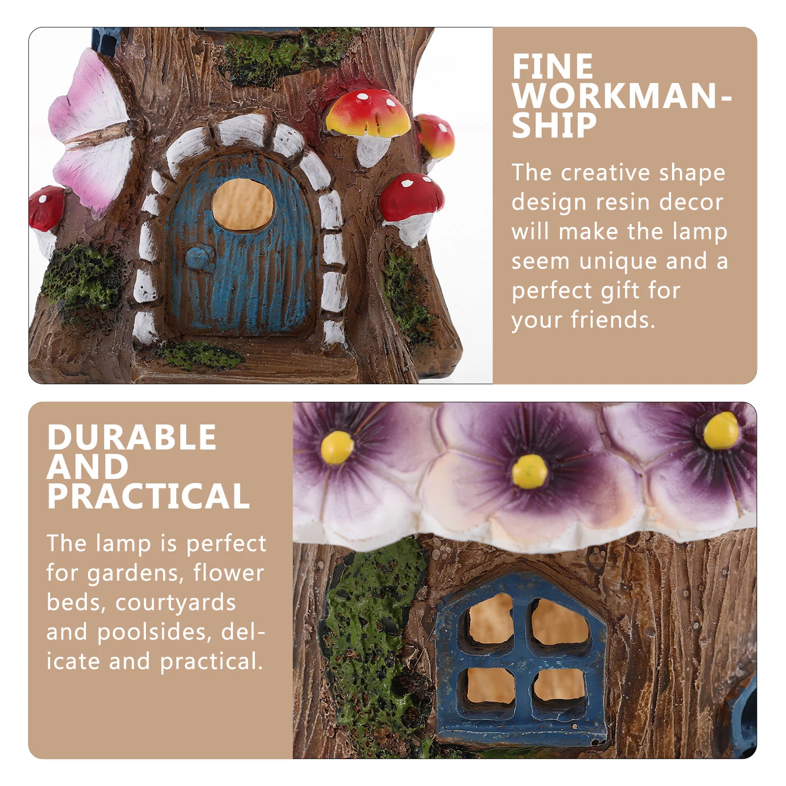 Декор грибного дома на солнечной энергии светящийся орнамент уличный светильник