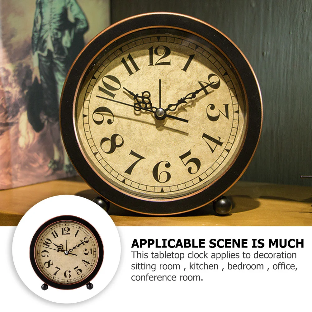 Будильник Декор для прикроватной тумбочки Mute Винтаж Мода Декоративный пластик