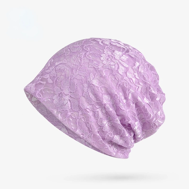 

Plain Modern Woman Practical Basic Lace Laces Home Headgear Confinement Cap Hat Head Urban Lady Brimless Skullcap Scarf Kerchief