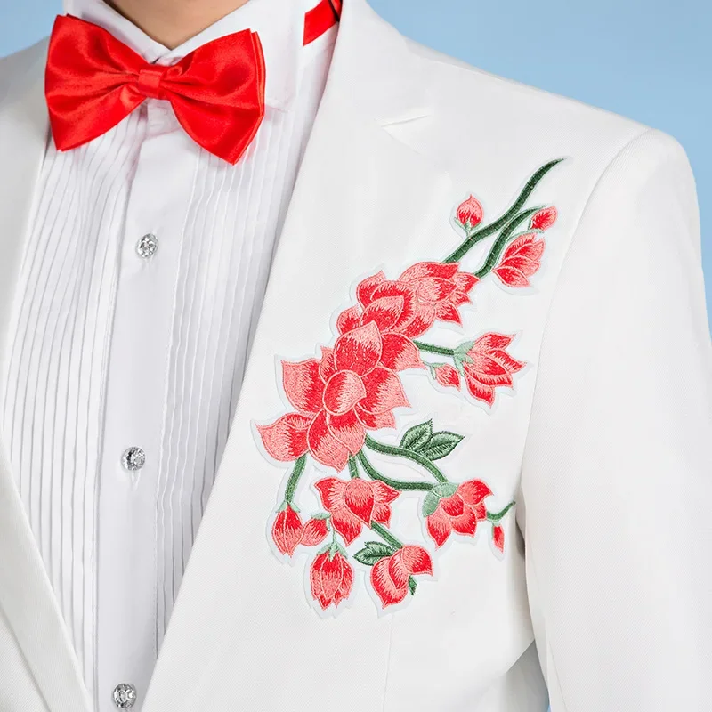 Комплект из 2 предметов костюм певицы Emcee мужской деловой свадебный ансамбль с