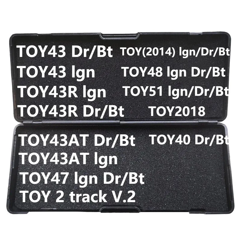 Lishi 2 in 1 Tool 2 in 1 TOY43 TOY43AT TOY43R TOY47 TOY2 TOY48 TOY51 TOY2014 TOY2018 TOY40 for Toyota locksmith tool for toyota