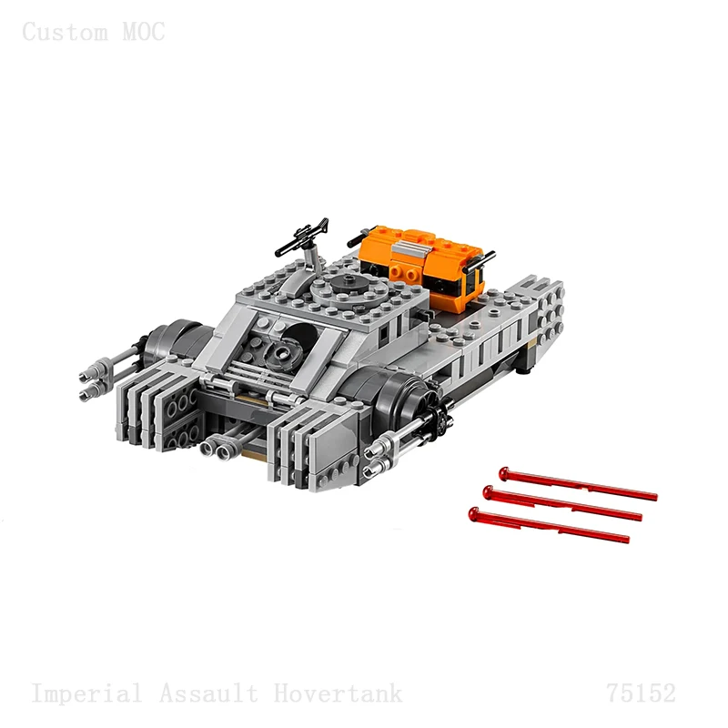 

New 385PCS Creative Expert Star Movie Space War Series Scene Blocks Assault Hover Tank Model DIY Children's Toy Gift MOC-75152