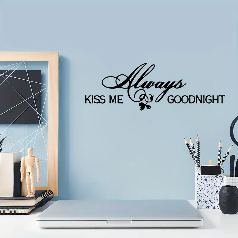 Художественная наклейка на стену с шрифтом из ПВХ романтическое настенное